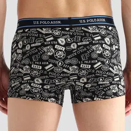 U.S. Polo Assn. Pack Of 2 PrintedMid-Rise Breathability Short Trunk I616-ZN0-P2 image 4