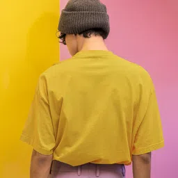 Elibolz Men Printed Drop-Shoulder Sleeves Bio Finish T-shirt image 3