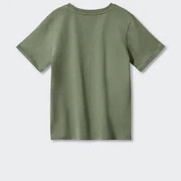 Mango Kids Boys Pure Cotton Printed Applique Sustainable T-shirt image 2