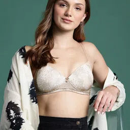 DressBerry Animal Printed Full Coverage Lightly Padded Bra image 1