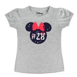 Disney by Wear Your Mind Girls Grey Typography T-shirt-picture-39