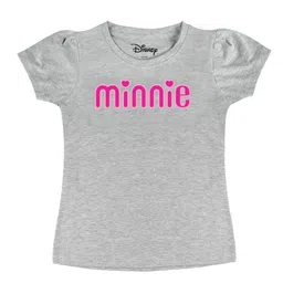 Disney by Wear Your Mind Girls Grey Typography Printed Puff Sleeves Pure Cotton T-shirt-picture-24