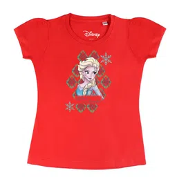 Disney by Wear Your Mind Girls Red Printed T-shirt-picture-30