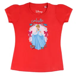 Disney by Wear Your Mind Girls Red Printed T-shirt-picture-26