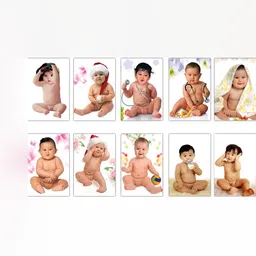 PnF White & Yellow 10 Pieces Paper Other Wall Photographs-picture-23