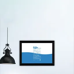 SAF White & Blue Motivational Quotes Printed Wall Art-picture-20