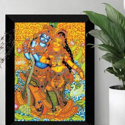 SAF Orange Colored & Black Painting Wall Art-image-33