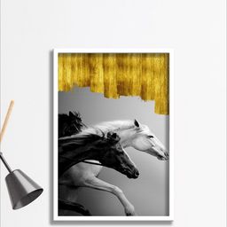 SAF Black & Grey Modern Painting Framed Wall Art-picture-45