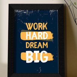 SAF Black & Blue Motivational Quotes Painting Wall Art-picture-40