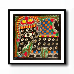 ARTDARSHAN Black & Yellow Birds and Animals Square Paintings Wall Art-image-6