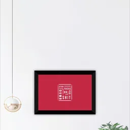 SAF Pink Motivational  Quotes Printed Wall Art-picture-40