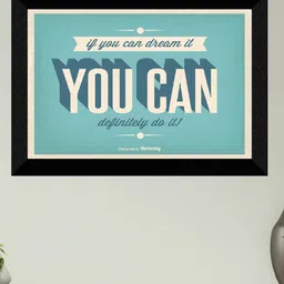 SAF Blue & White Motivational Quotes Printed Wall Art-picture-21