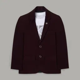 CAVIO Boys Pure Cotton Notched Lapel Collar Single-Breasted Blazer With T-Shirt-picture-15