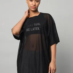 MKH Typography Drop-Shoulder Sleeves Printed Dri-FIT Relaxed Fit Sports T-shirt-picture-23