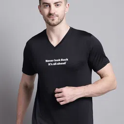 Friskers Typography Printed V-Neck Slim Fit T-shirt-picture-11