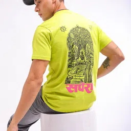 The Indian Garage Co Men Graphic Printed Round Neck Slim Fit T-shirt-picture-22