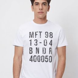Mufti Slim Fit Typography Printed Cotton Casual T-shirt-picture-18