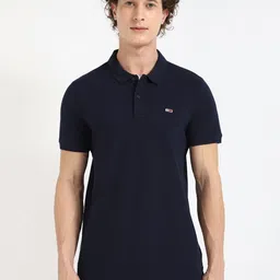 Tommy Hilfiger Men Solid Polo Collar Cotton T-shirt-picture-19