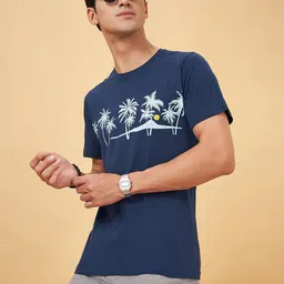 Urban Ranger by pantaloons Men Tropical Printed Slim Fit T-shirt-picture-15