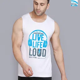 SLOWLORIS Men Typography 2 Printed Pockets Slim Fit T-shirt image 1