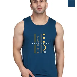 SLOWLORIS Men Typography 2 Printed Pockets Slim Fit T-shirt image 1