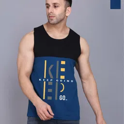 SLOWLORIS Men Typography 2 Printed Pockets Slim Fit T-shirt image 1