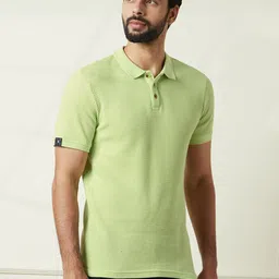 WROGN Men Self Design Polo Collar Casual T-shirt-picture-14