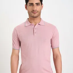 Peregrine by Pantaloons Men Polo Collar Pockets Slim Fit T-shirt-picture-48