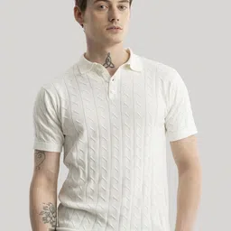 Snitch Men Striped Polo Collar Pockets Slim Fit T-shirt-picture-38
