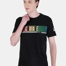Duke Typography Round Neck Short Sleeves Cotton Slim Fit T-shirt-image-11