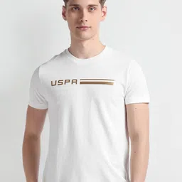U.S. Polo Assn. Denim Co. Short Sleeves Cotton Typography Slim Fit T-shirt image 1