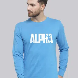 Friskers Typography Printed Round Neck Long Sleeves Pure Cotton Slim Fit T-shirt-picture-27