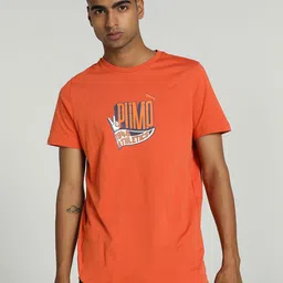 Puma Sport Graphic Printed Cotton Slim Fit T-shirt-picture-27