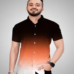 Bought First Premium Regular Fit Faded Spread Collar Casual Shirt image 1