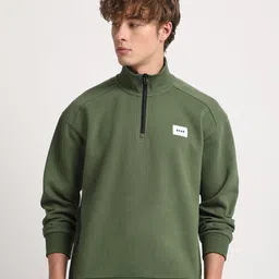 THE BEAR HOUSE Mock Collar Long Sleeves Sweatshirt-image-34