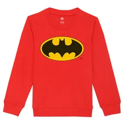 DC by Wear Your Mind Unisex Kids Red Printed Sweatshirt-picture-18