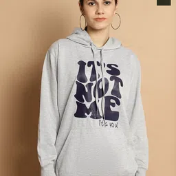 mack jonney VIMAL JONNEY Pack Of 2 Typography Printed Long Sleeves Hooded Fleece Pullover-picture-35