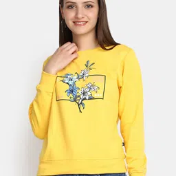 V-Mart Floral Printed Cotton Pullover Sweatshirt-image-83