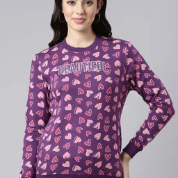 DIXCY SCOTT Slimz Geometric Printed Round Neck Long Sleeves Sweatshirt image 1