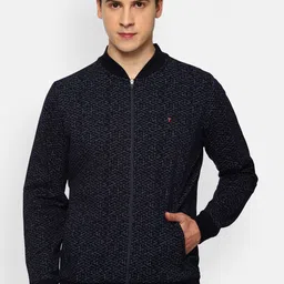 Louis Philippe Sport Men Navy Blue Printed Sweatshirt-picture-34