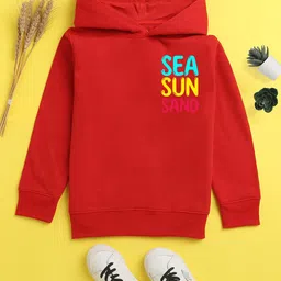 NUSYL Unisex Kids Printed Hooded Sweatshirt-image-60