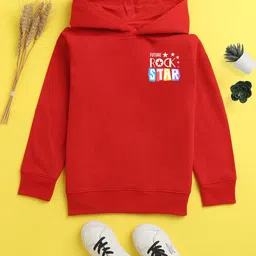 NUSYL Unisex Kids Printed Hooded Sweatshirt-image-82