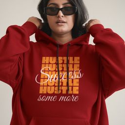 FFLIRTYGO Women Plus Size Printed Hooded Sweatshirt-picture-1