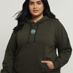 FFLIRTYGO Women Plus Size Printed Hooded Sweatshirt-picture-0