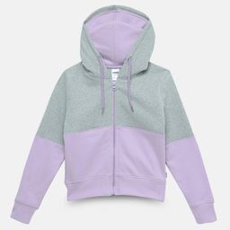 mackly Girls Colourblocked Hooded Front Open Sweatshirt-picture-23
