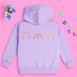 NUSYL Girls Graphic Printed Hooded Pullover Sweatshirt-picture-27