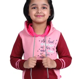 3PIN Girls Printed Hooded Sweatshirt-image-27