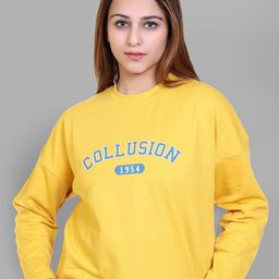 Club York Women Typography Printed Pullover Sweatshirt-picture-5