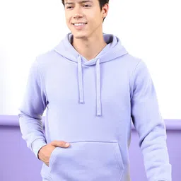 HIGHLANDER Men Lavender Hooded Sweatshirt-image-63