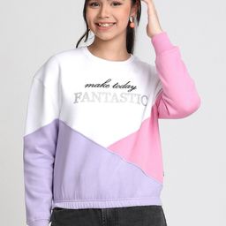 Lil Tomatoes Girls Colourblocked Pullover-picture-17
